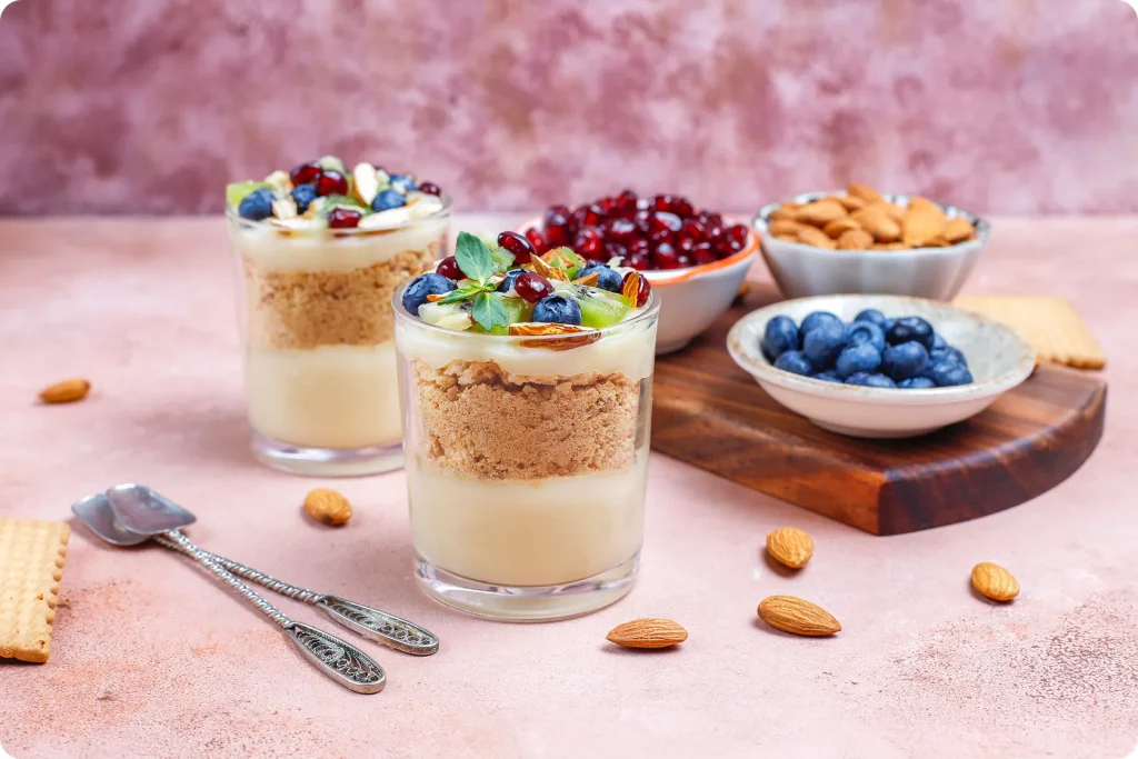 Creamy pudding recipe for keto diet for beginners with keto foods list items.