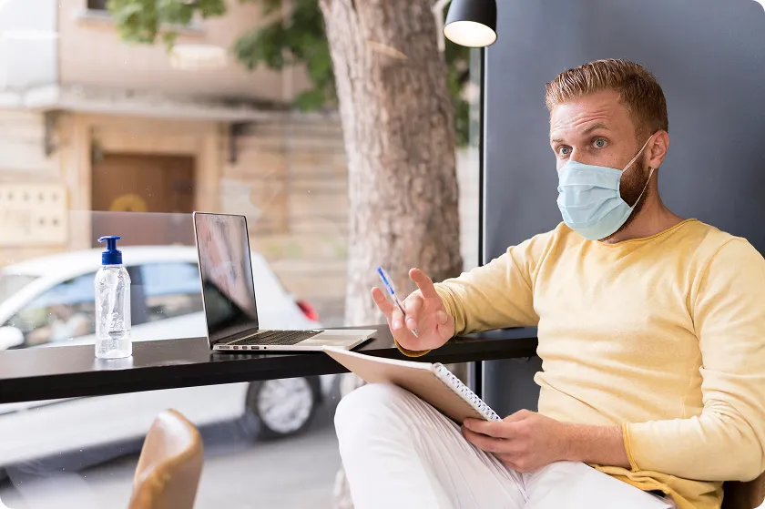 Person using air quality test kit to check indoor pollution before buying air purifier for allergies.