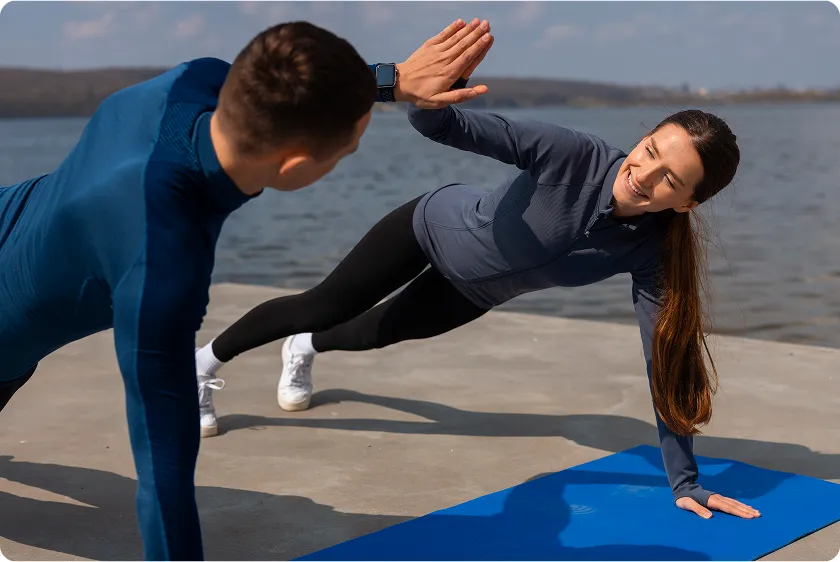 Woman walking outdoors showing how to lower blood pressure instantly through gentle exercise.